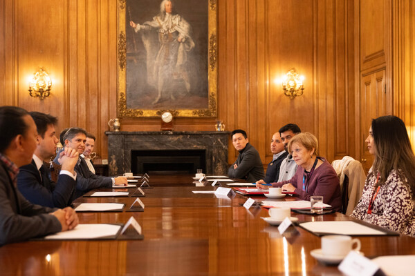 4/11/2024. London, United Kingdom. Baroness Jones, Parliamentary Under-Secretary of State at the Department for Science, Innovation and Technology and the Department for Business and Trade hosts a business roundtable in 10 Downing Street. Picture by Simon Dawson / No 10 Downing Street